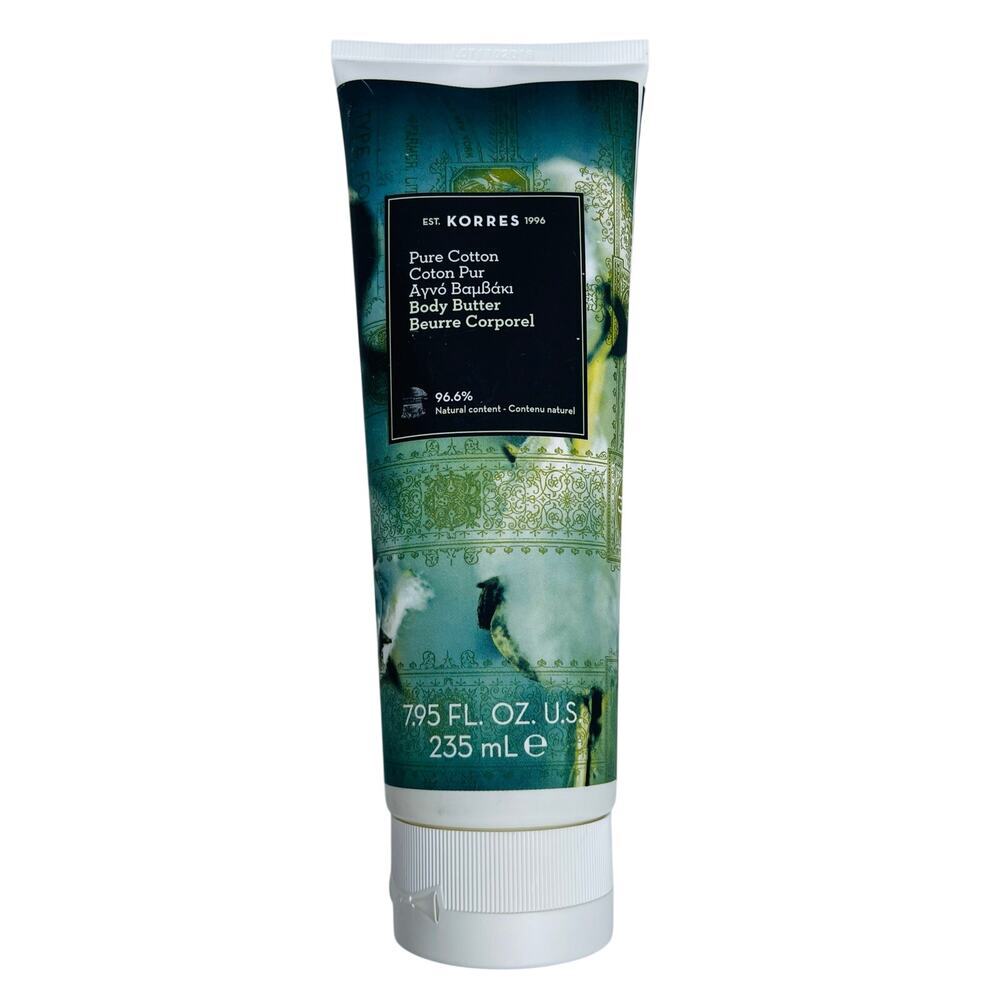 Korres pure cotton body butter 7.95 Fl Oz 235 mL New Sealed